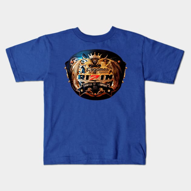 RIZIN Champion Belt Kids T-Shirt by FightIsRight